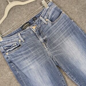 Lucky Brand Lolita Skinny Jeans Womens 8/29 Medium Wash Frayed Raw Hem Denim